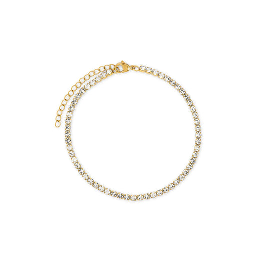 Amalfi Riviera Anklet Gold Finish