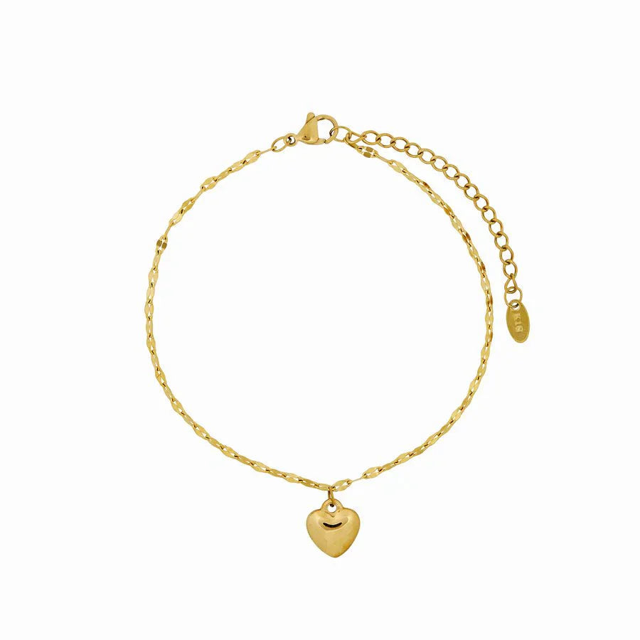 Love Anklet Gold Elegant Gold