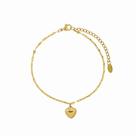 Love Anklet Gold Elegant Gold
